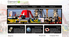 Desktop Screenshot of element5india.com